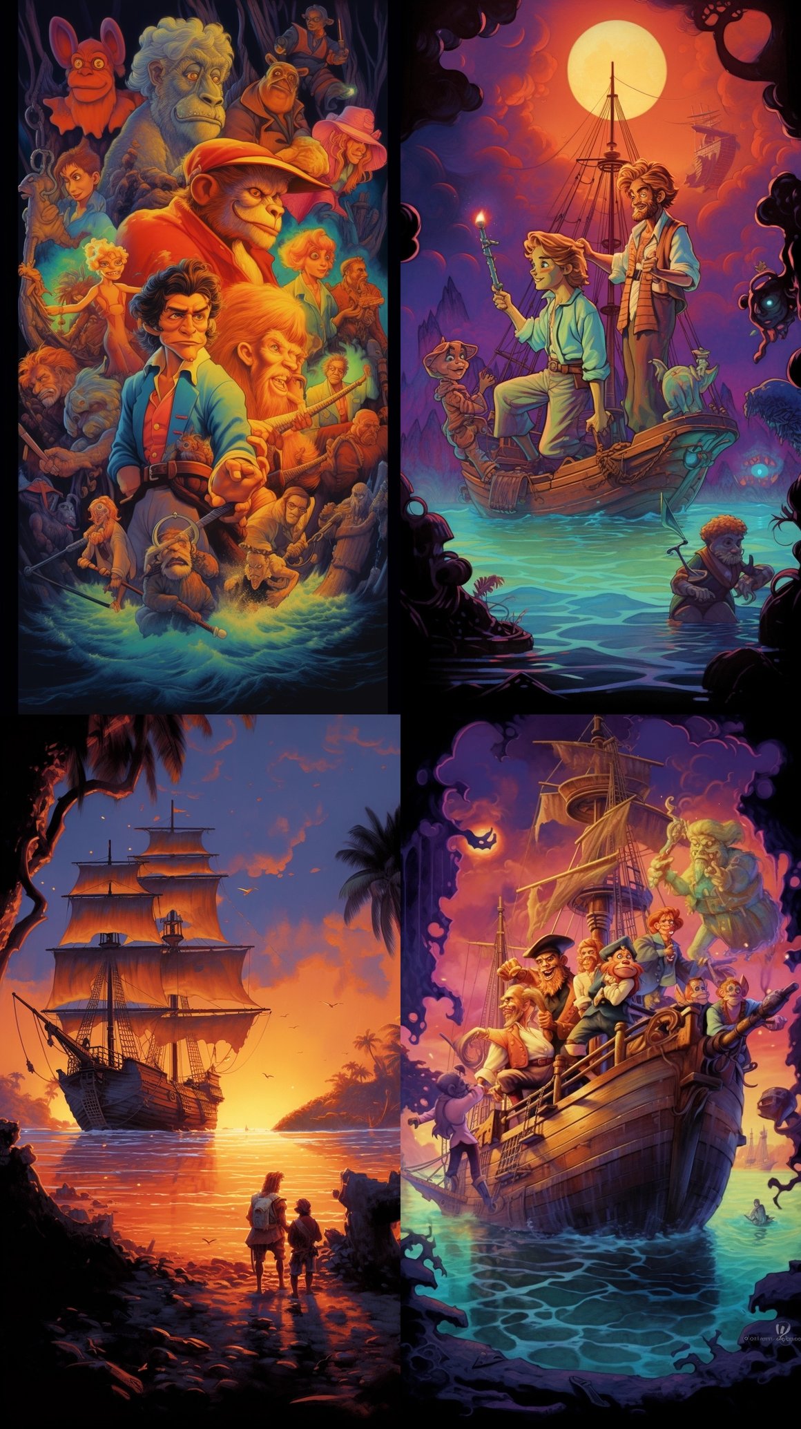 Classic 80s 'Curse of Monkey Island' Video Game Poster Art Appreciation