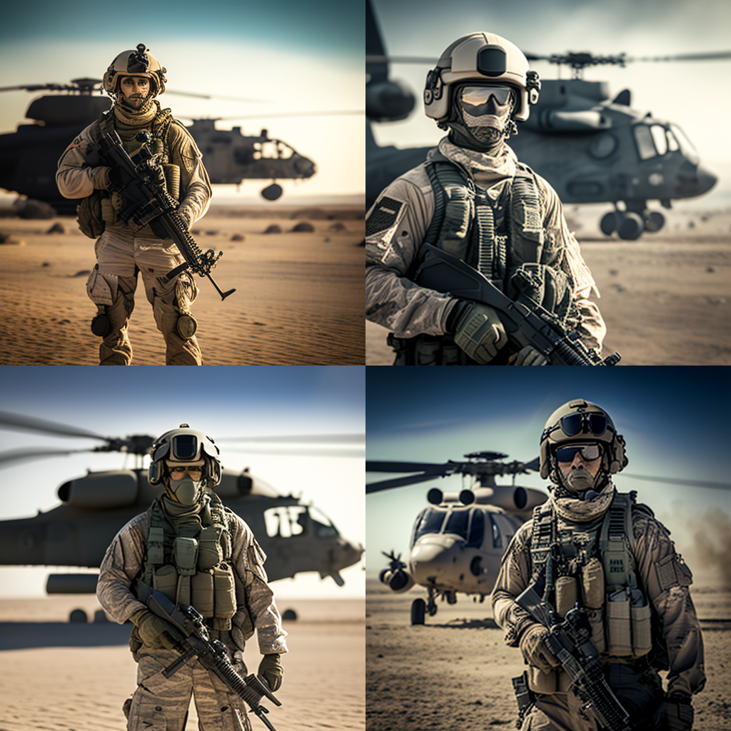 Resolute Sentinel: A Cinematic Warfare Photoshoot