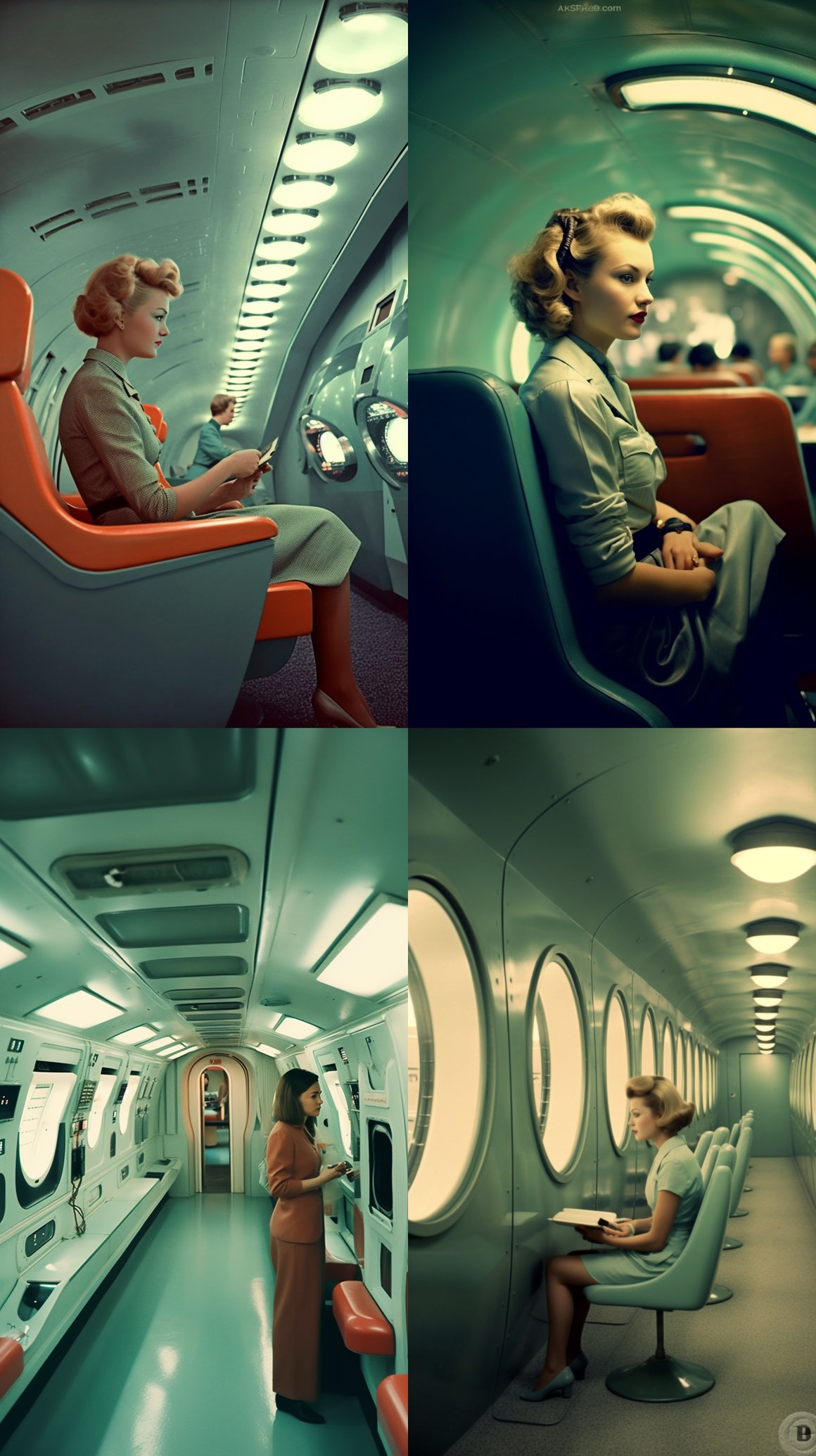 Retro Futuristic Space Voyage: A Cinematic Snapshot