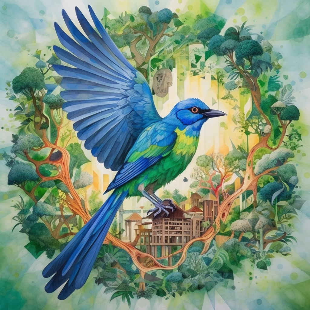 Nature's Spectrum: Midway Reflection