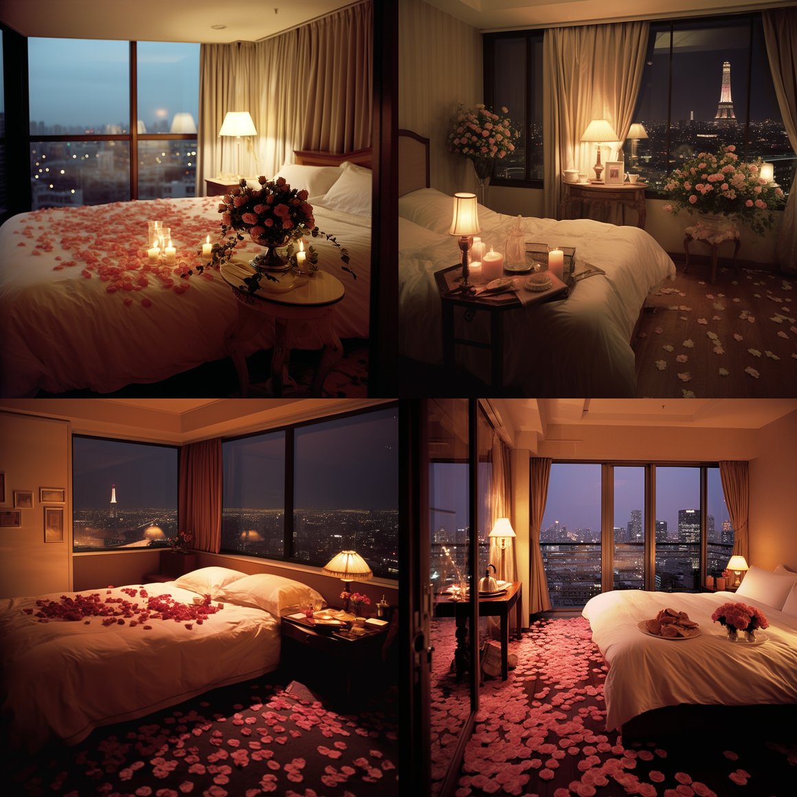 Midnight Elegance: A Romantic Interlude