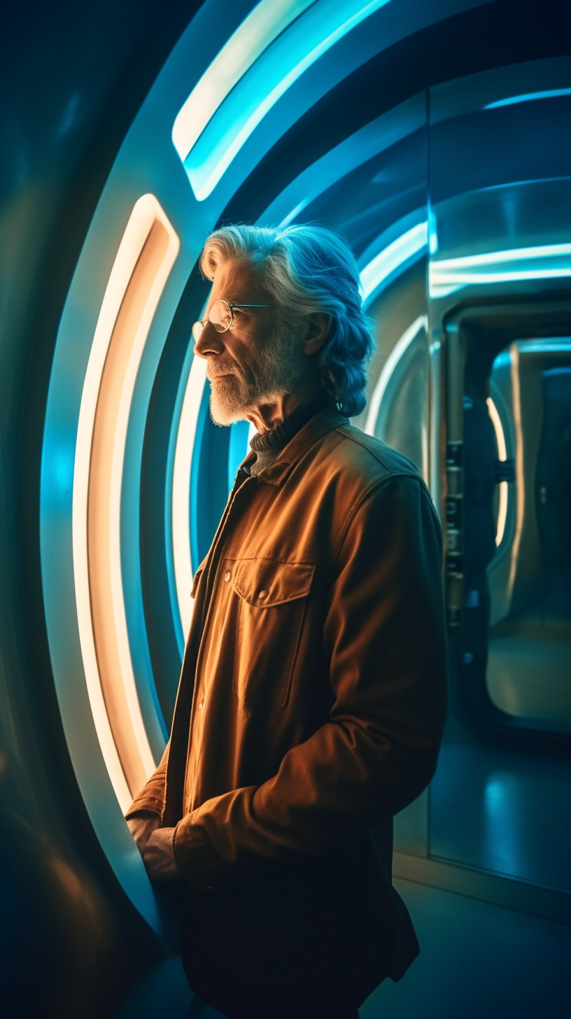 Retro-futuristic Spaceship Voyage - A Vintage Candid