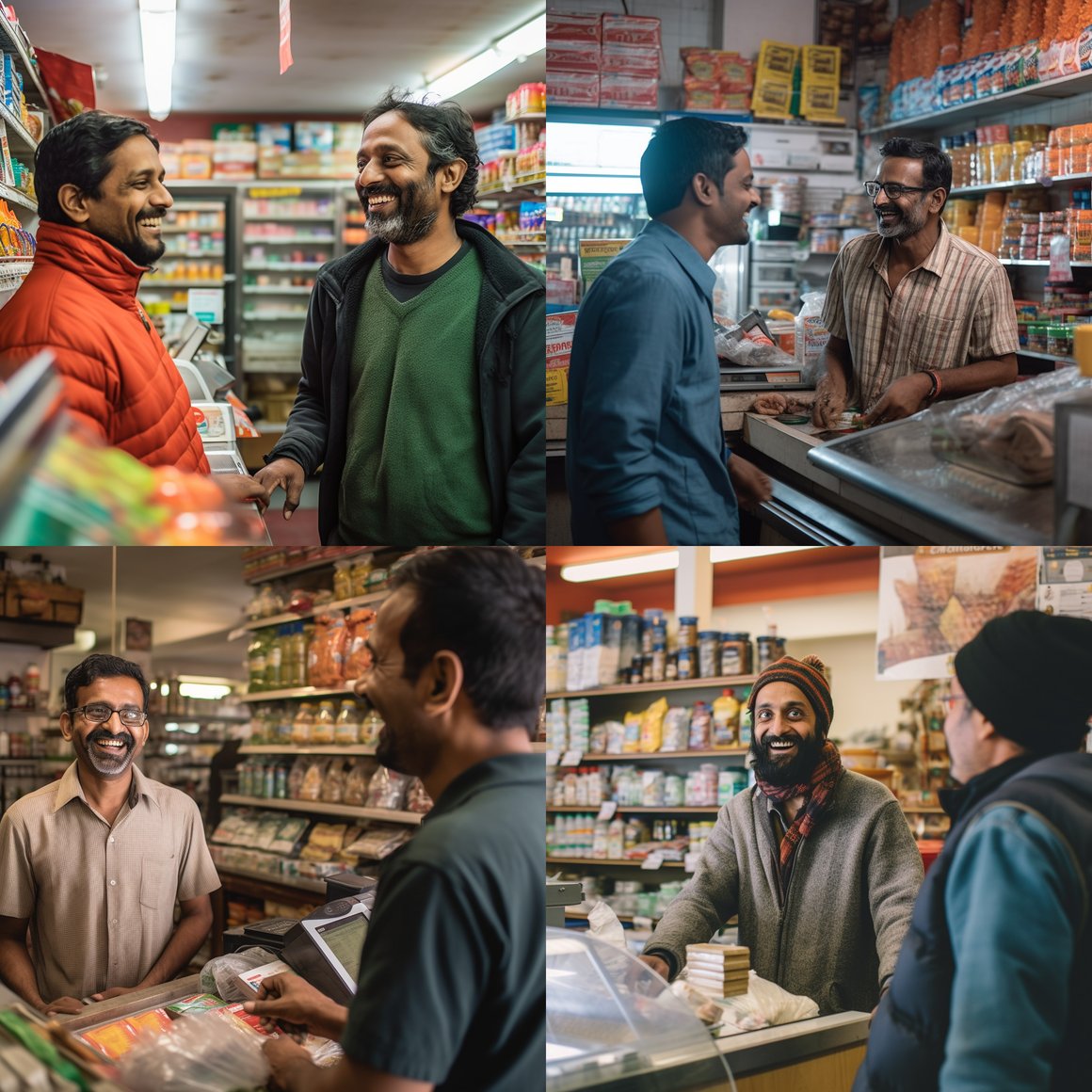 Midday Banter at the Indian Grocery Store