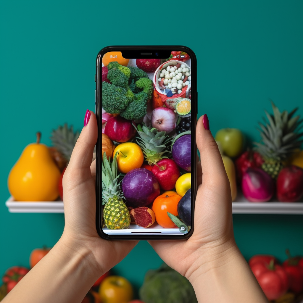 Healthy Nutrition Mobile App Usage Highlight