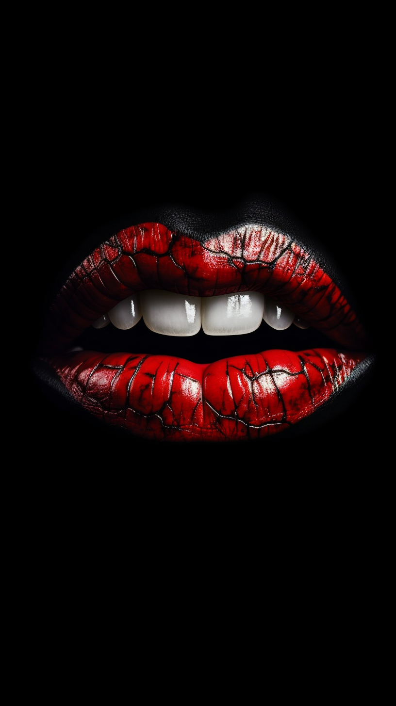 Cinematic Capture of Perfect Red Lips