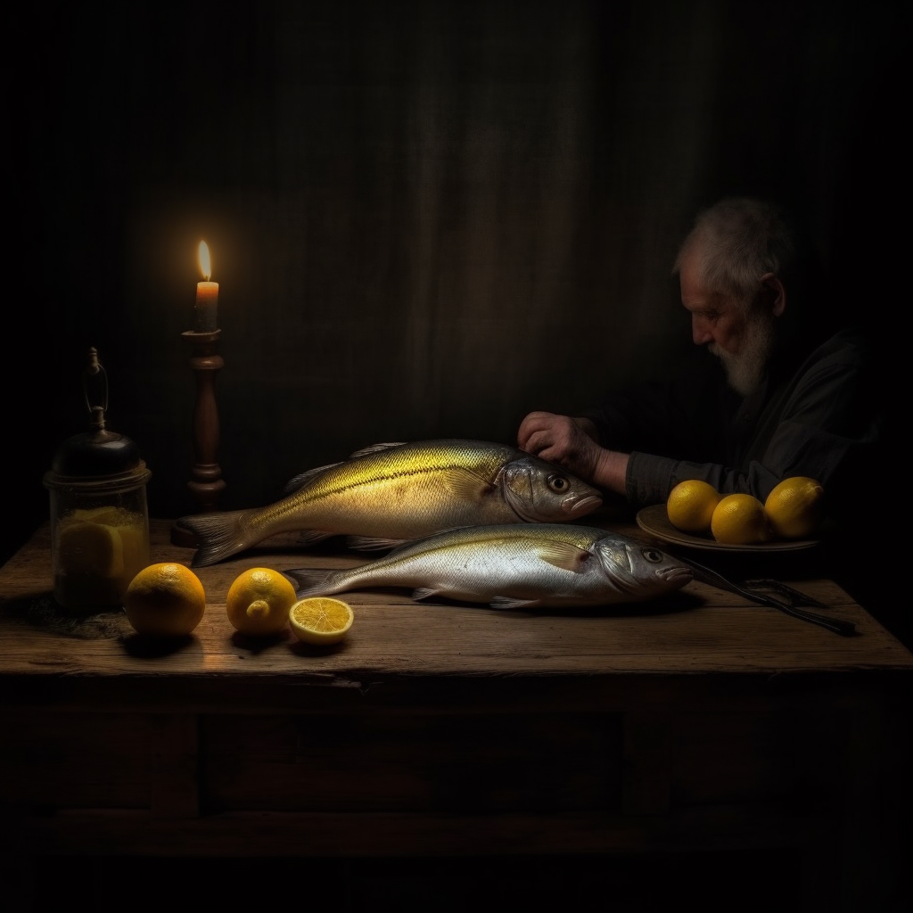 Midnight Catch: A Still Life Study