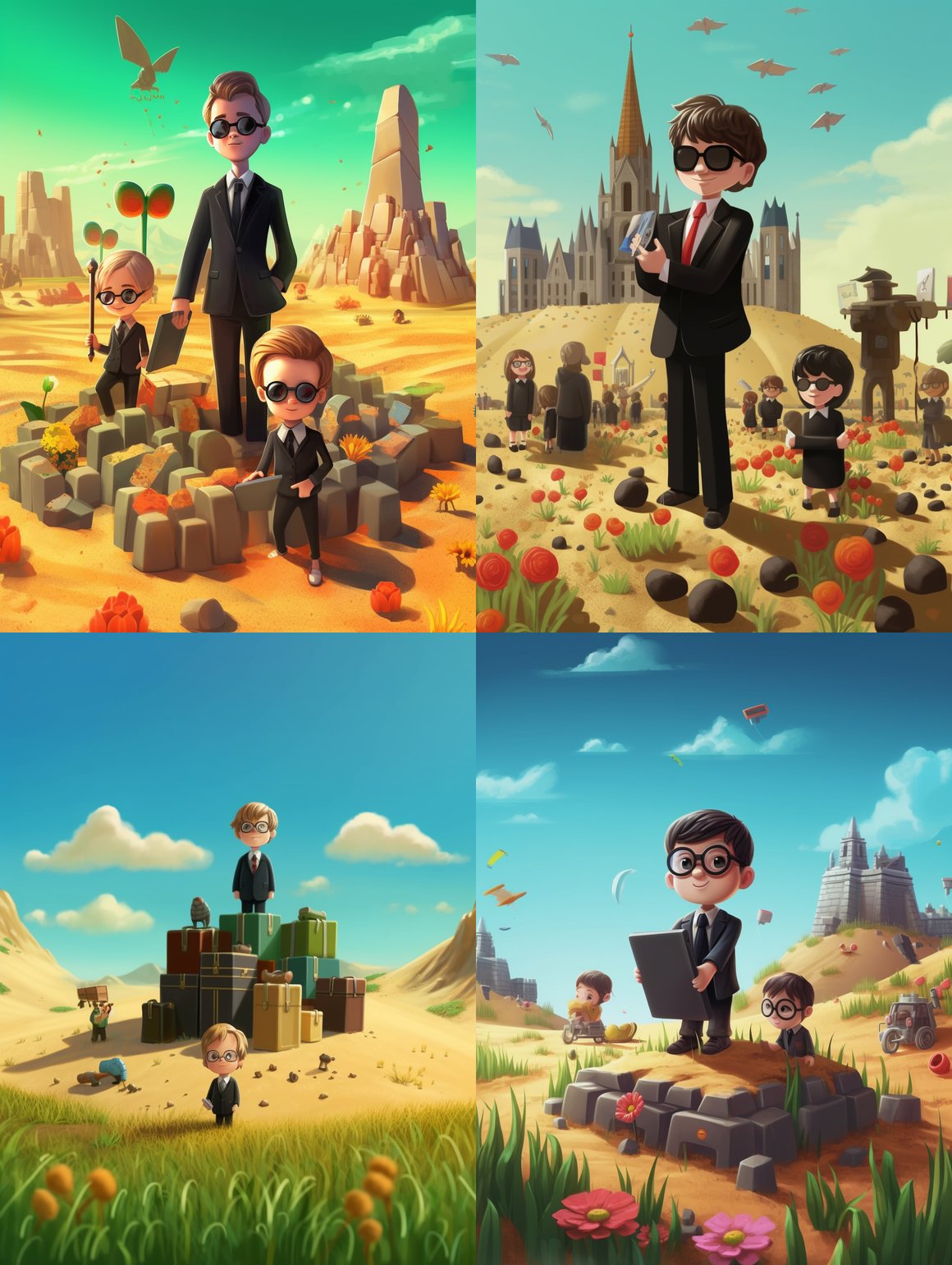 Suited-Up Summer: A Child's Corporate Beach Adventure