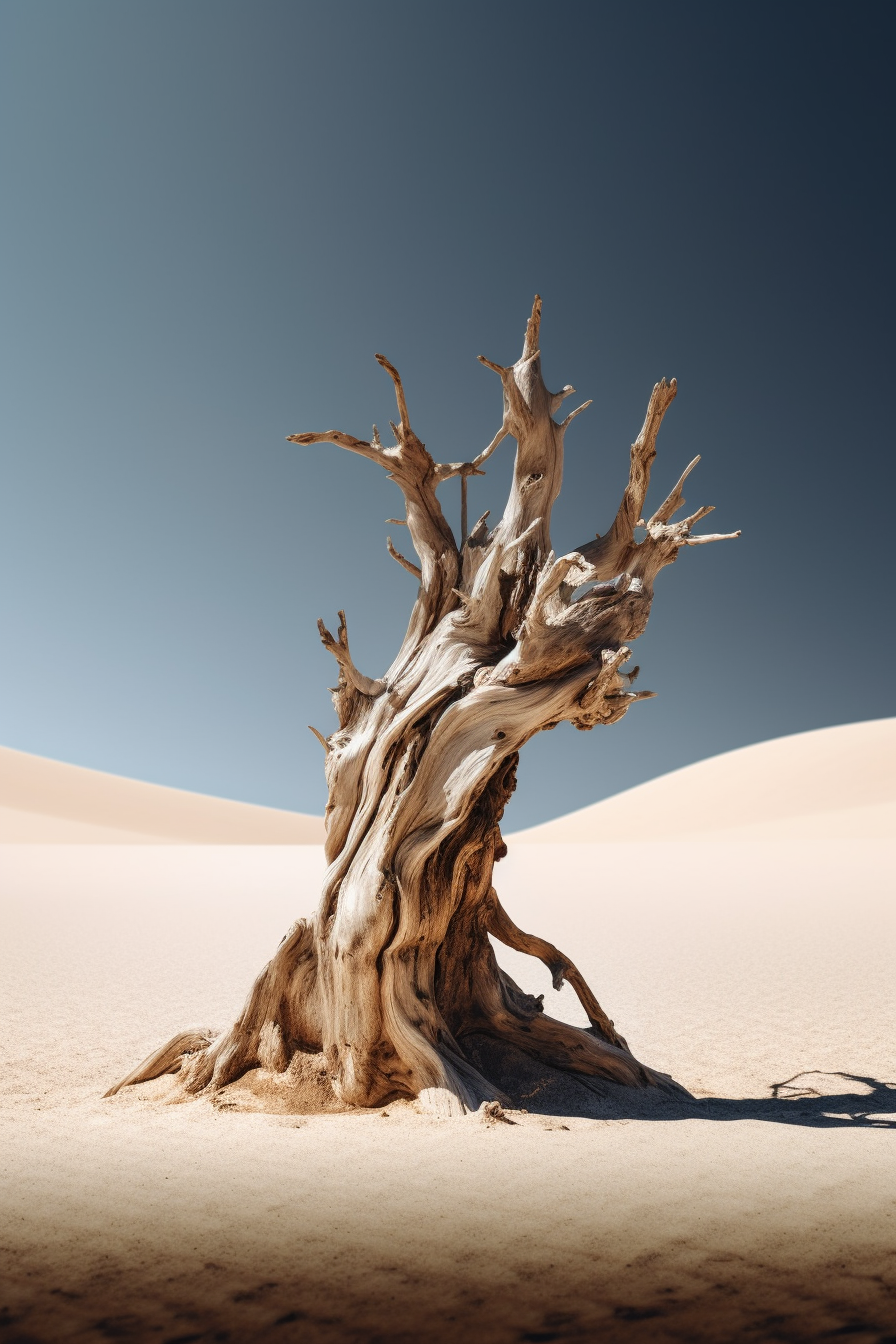 Desolate Beauty: A Driftwood Study in Hyper-realism