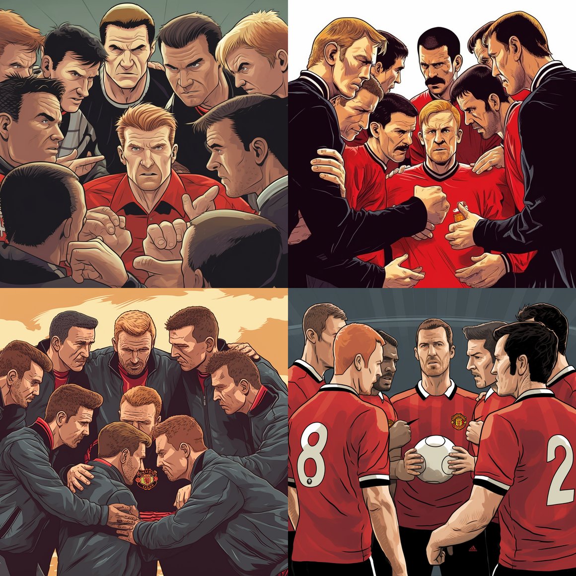 Class of '92: United Legends Mid-Journey Illustration