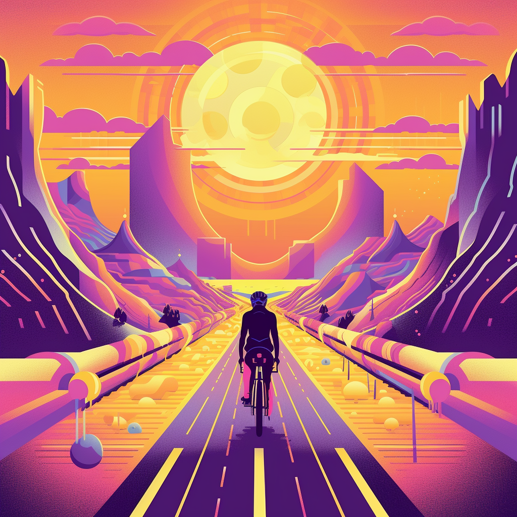 Retro-Futuristic Midway Cycling Adventure