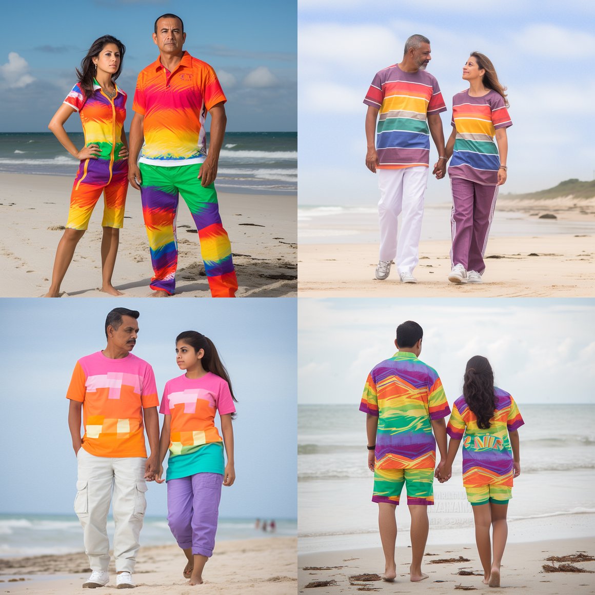 Retrato de una Familia Latina en Vacaciones