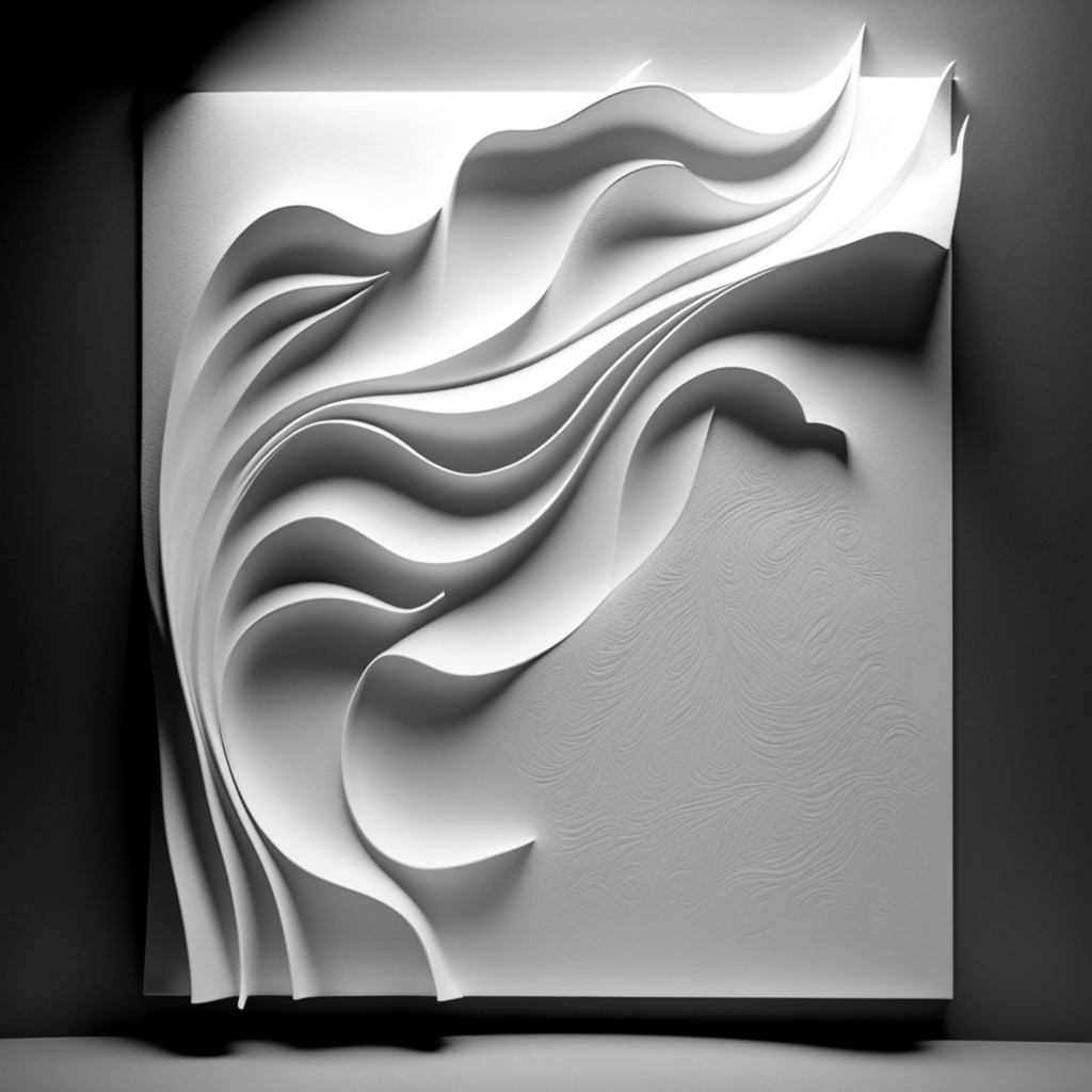 Subtle Floral Wall Decoration Stylization Mid-Journey Check-In