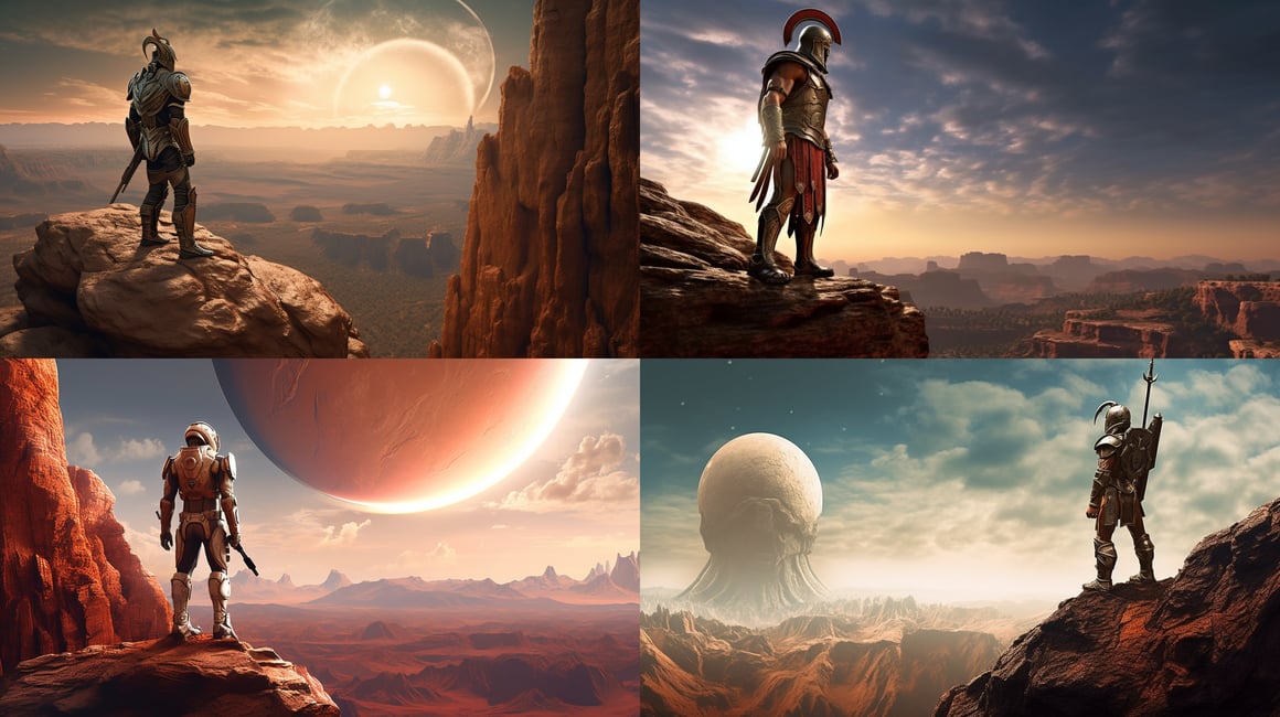Ares' Solitude: A Martian Myth in Digital Photography