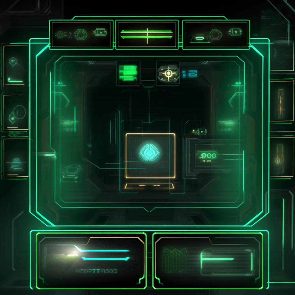 Interactive Game HUD Display Overview