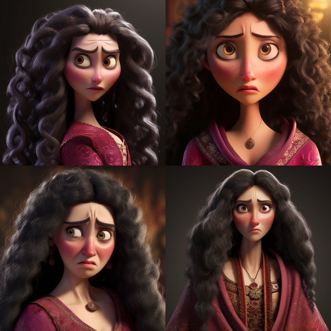 Mother Gothel from Tangled v5 Ultra Realistic 3D Render