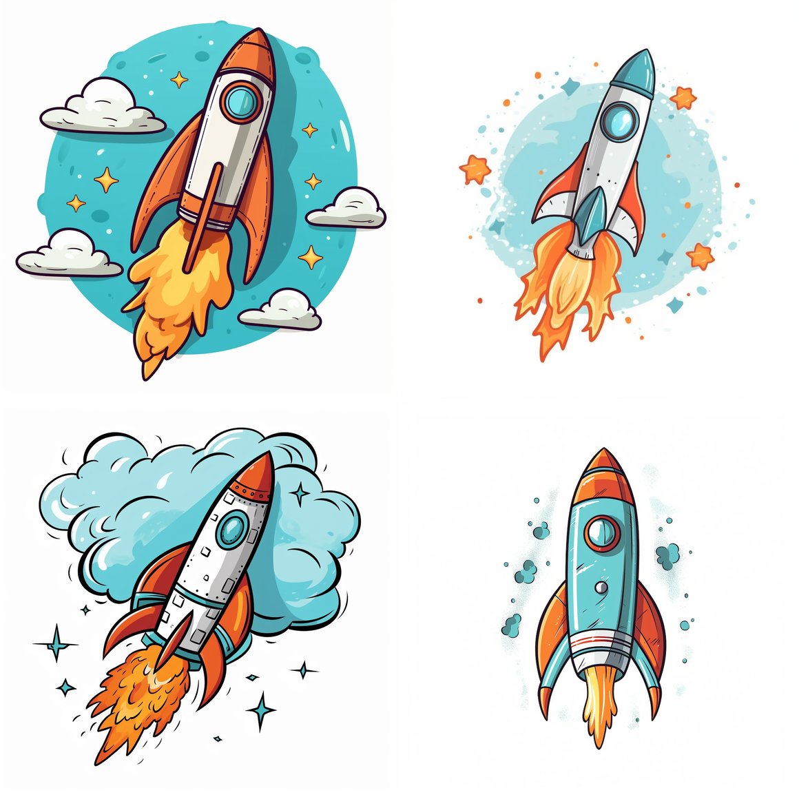 Halfway to the Galaxy: A Cartoon Space Adventure