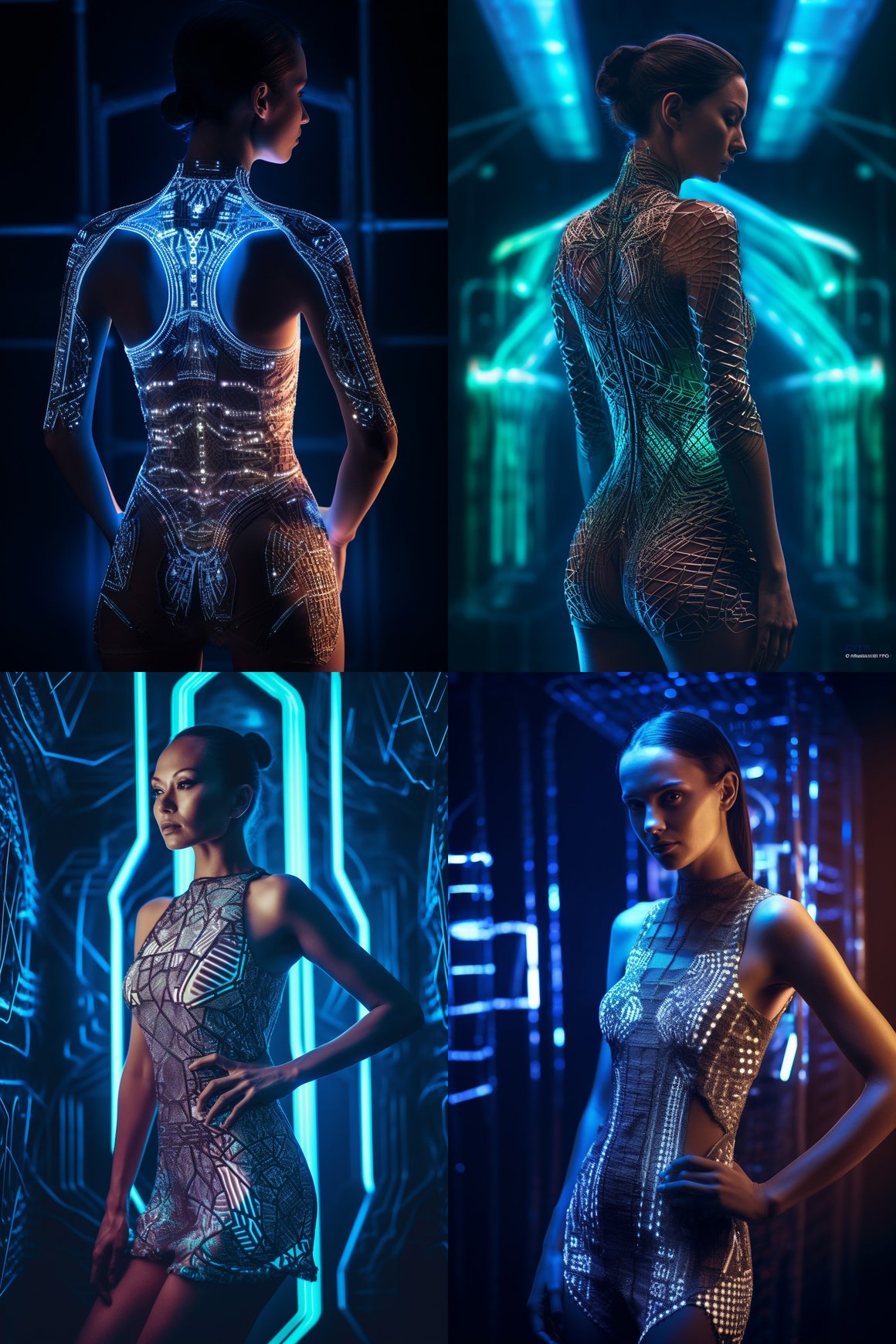 Neon Nights: Futuristic Fashion Photography in 8K