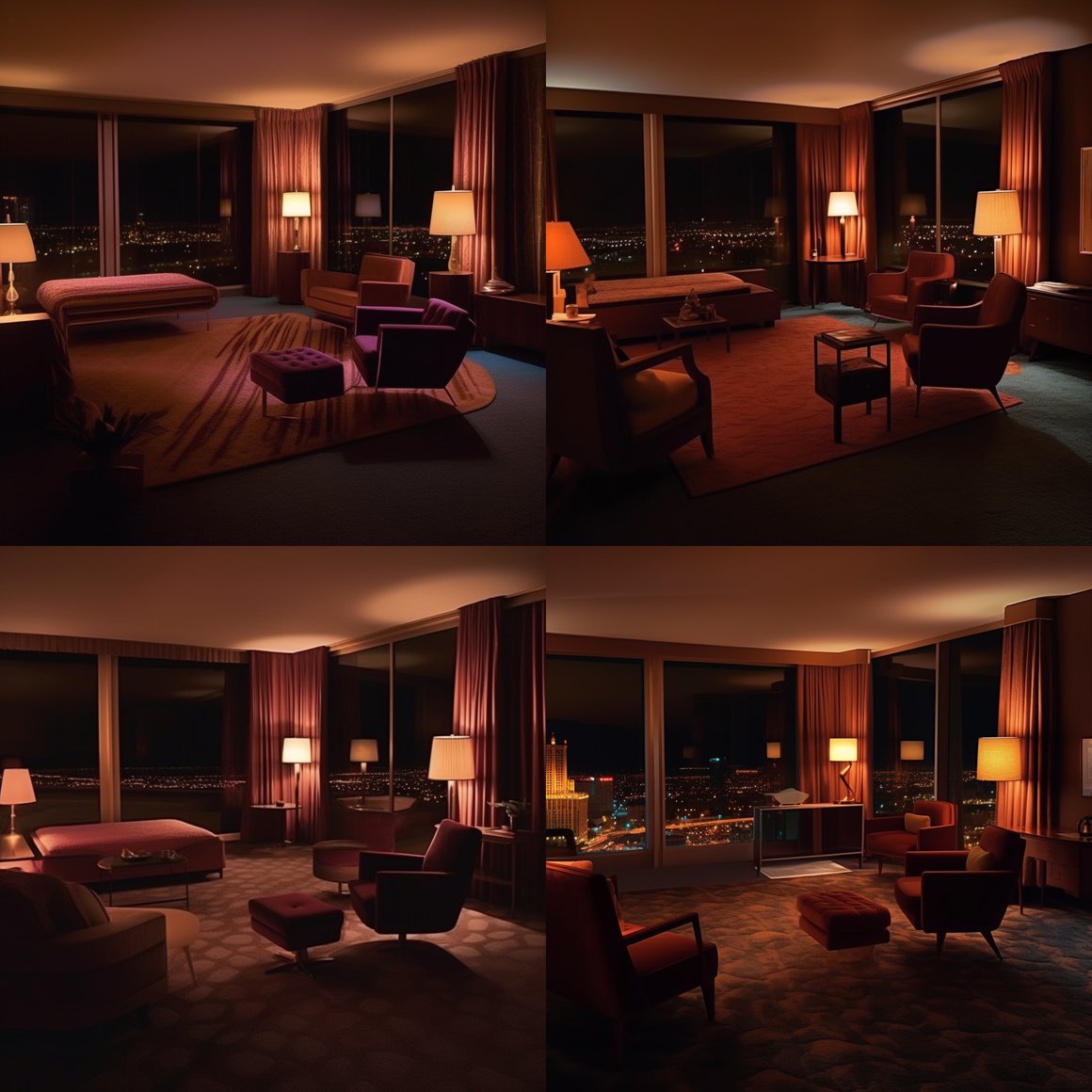 Midnight Glamour: Las Vegas Art Deco Suite