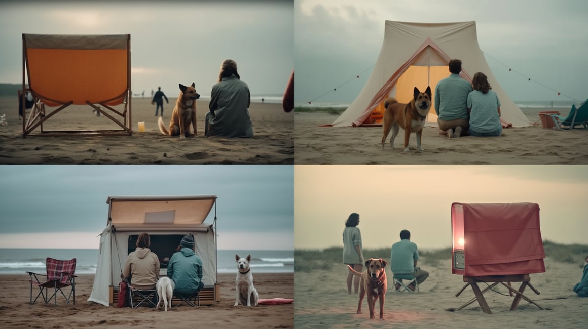 Summer Beach Cinema: A Couple's Mid-Journey Interlude