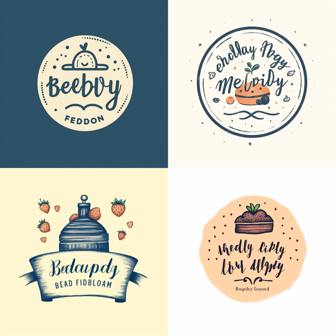 Handwritten Health Food Blog Logo Design