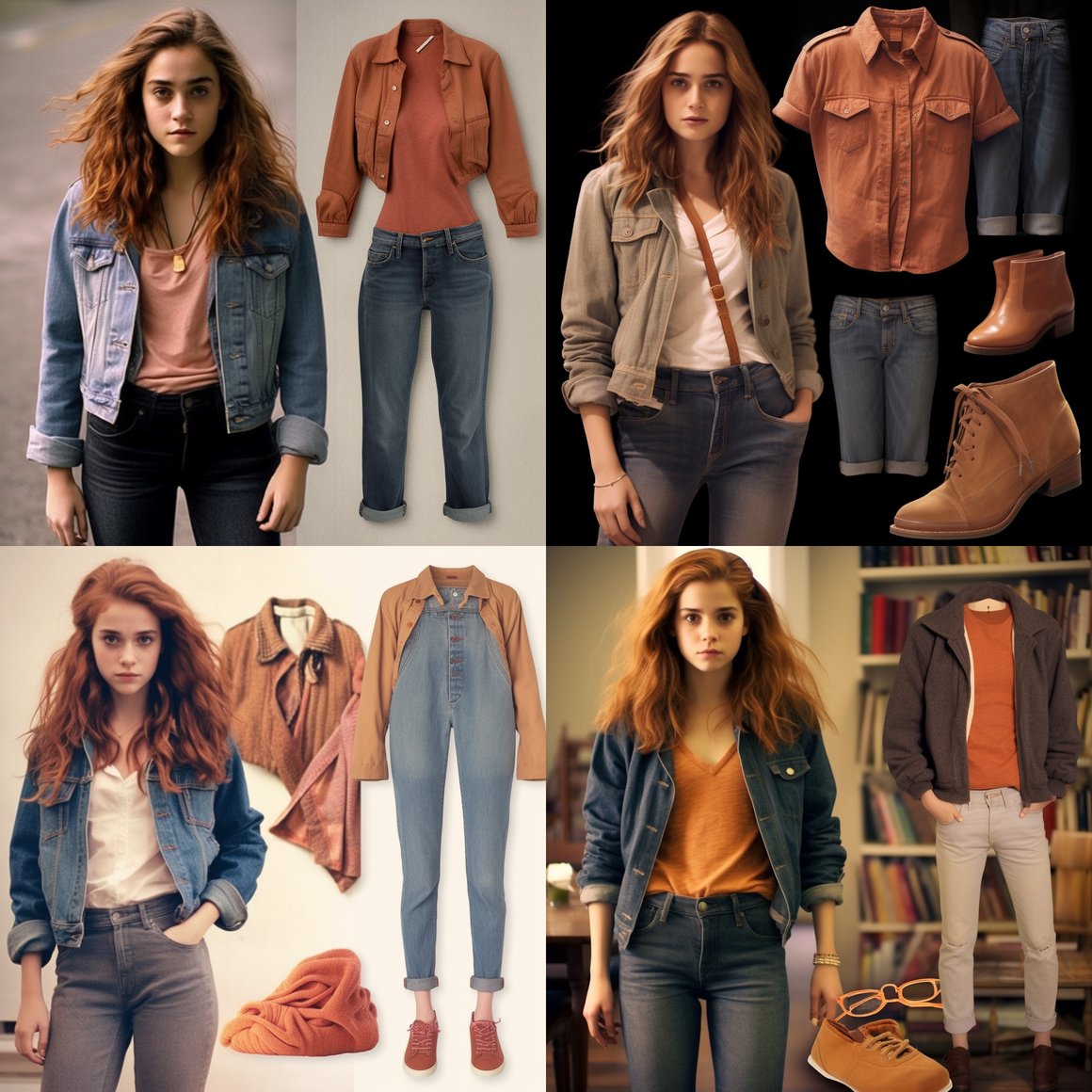 Hermione Granger's Casual Chic Outfit Description