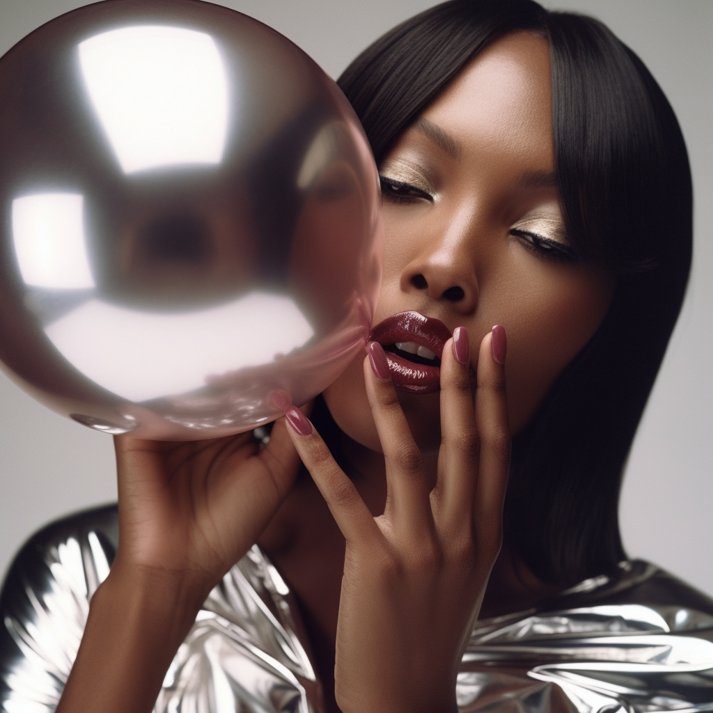 Hyperrealistic Cinematic Portrait: Naomi Campbell for Vogue
