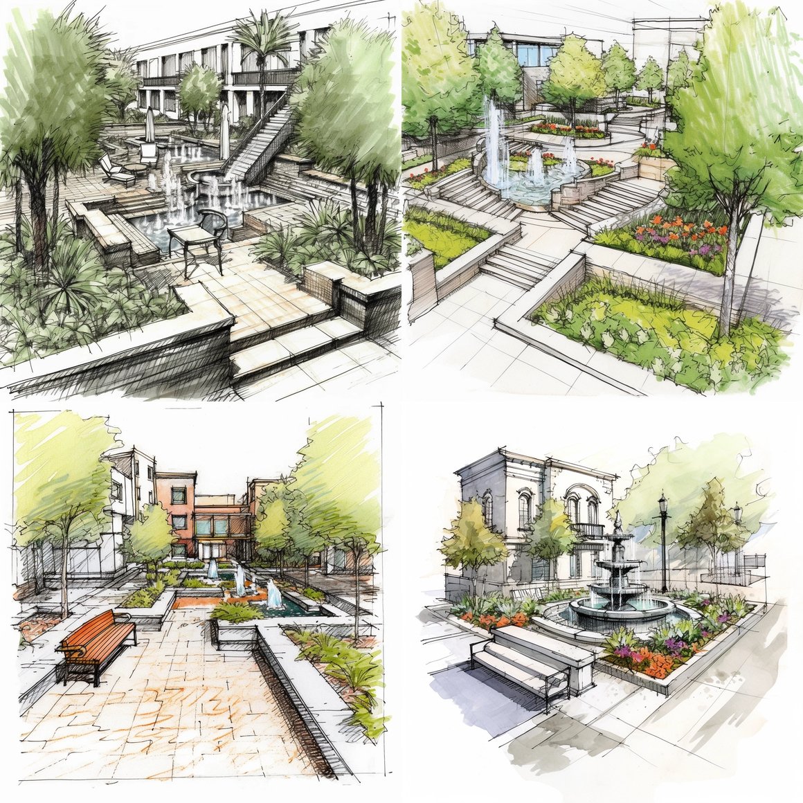 An Architectural Landscape Vignette Drawing Challenge Prompt | NeoPrompt