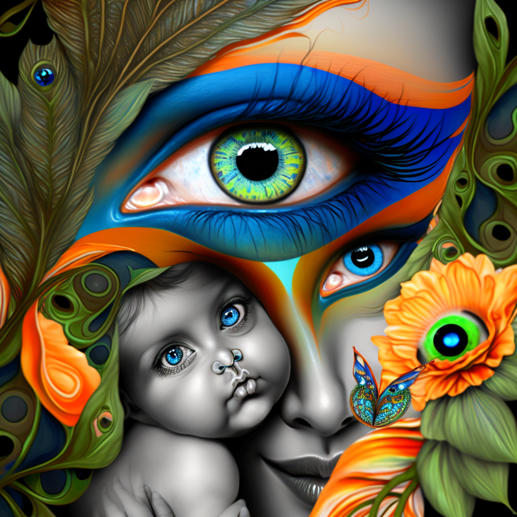 Nature's Maternal Majesty: A Stylized Journey