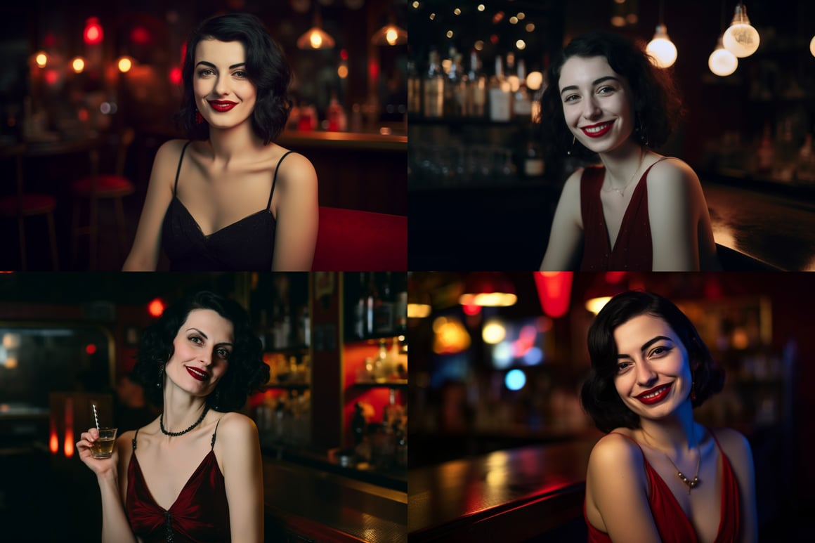 Sultry Evening Elegance - Digital Portrait
