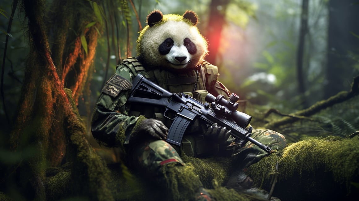Panda Sniper: A Cinematic Experience by David LaChapelle