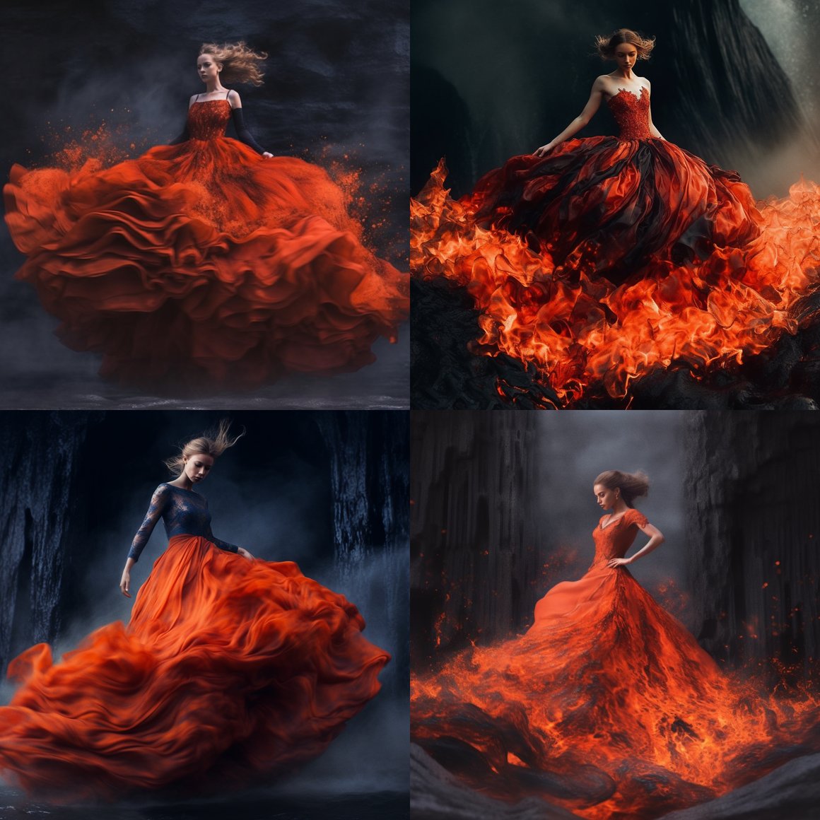 Submerged Serenity amidst Fiery Fury