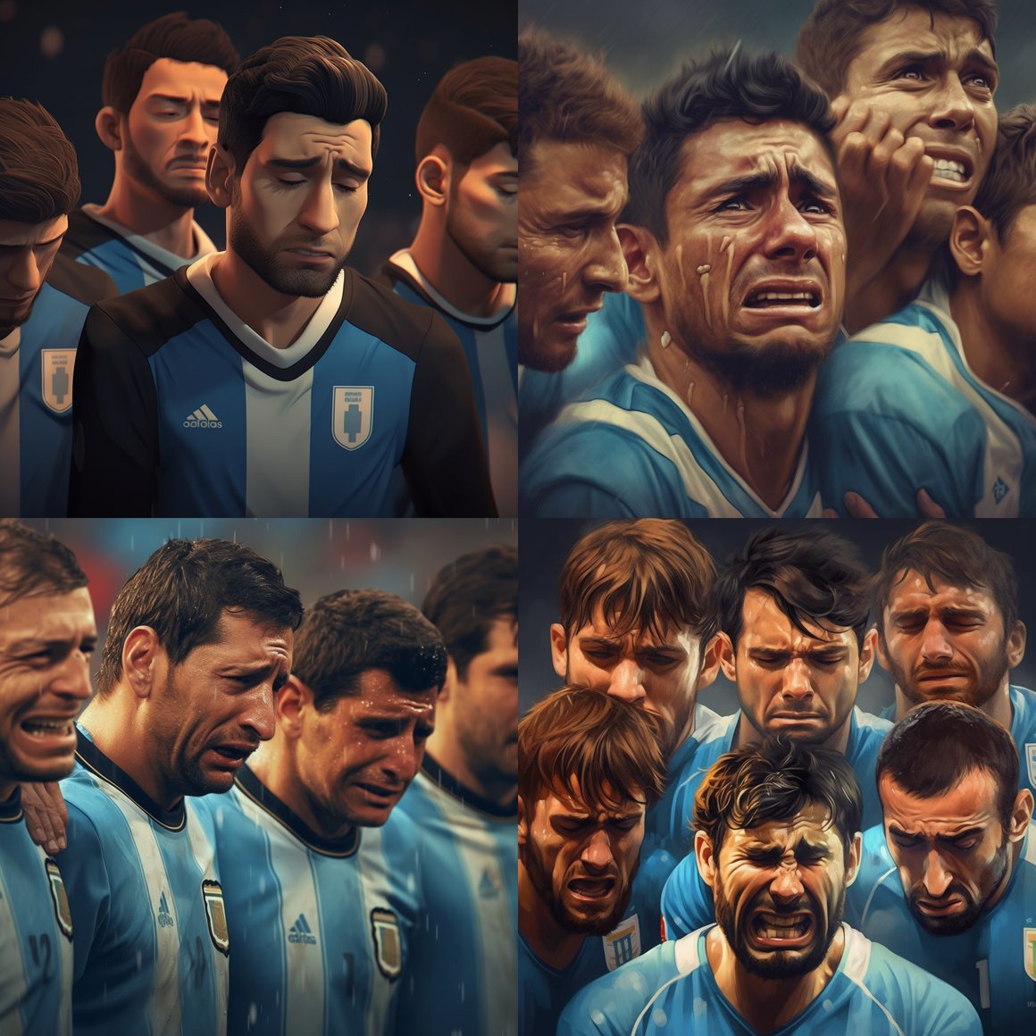Argentine National Team's Heartbreak: A Vivid Capture