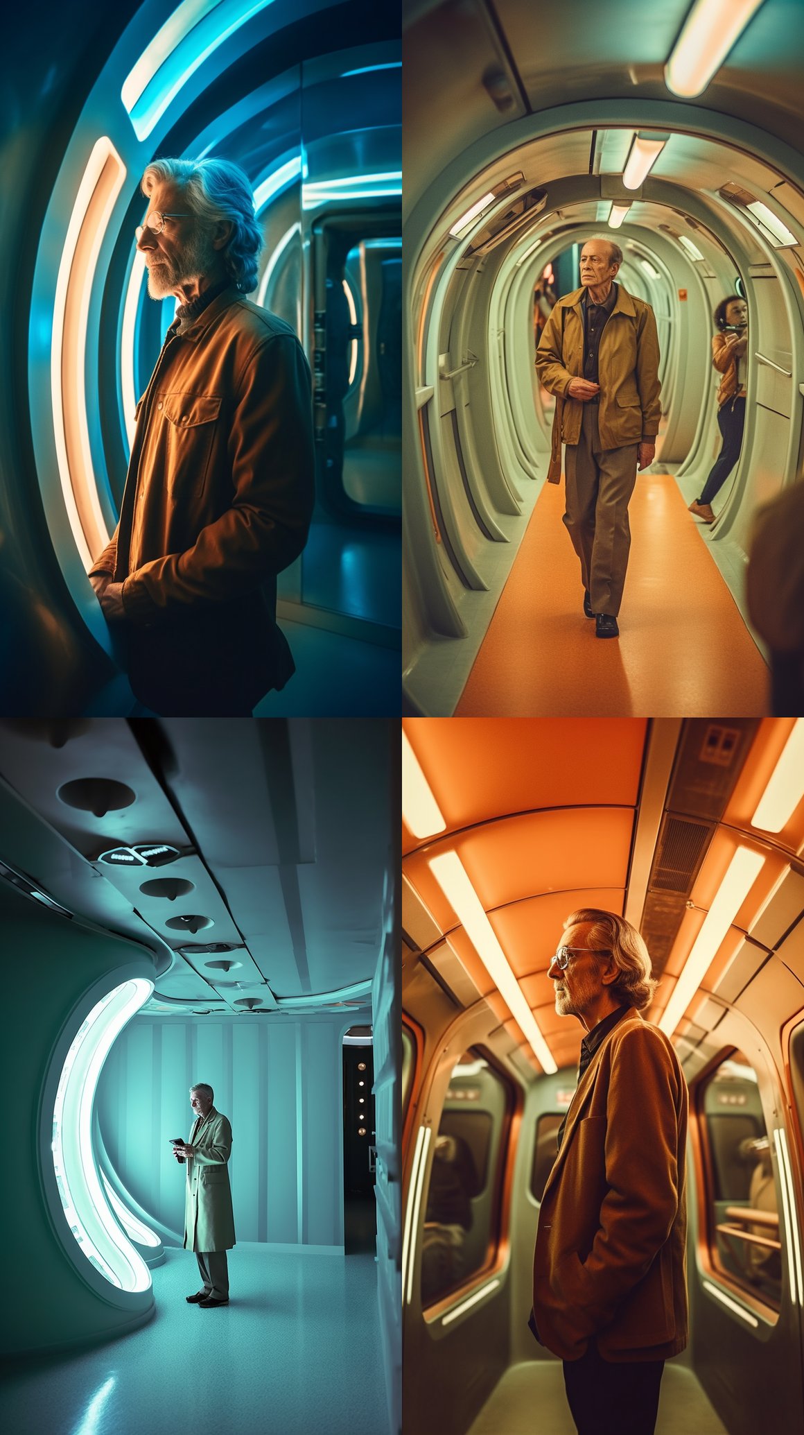 Retro-futuristic Spaceship Voyage - A Vintage Candid