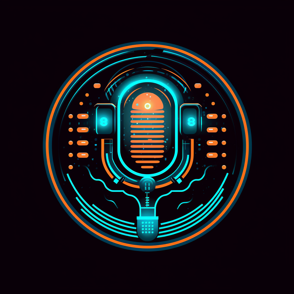 Neon Microphone Logo Design Development