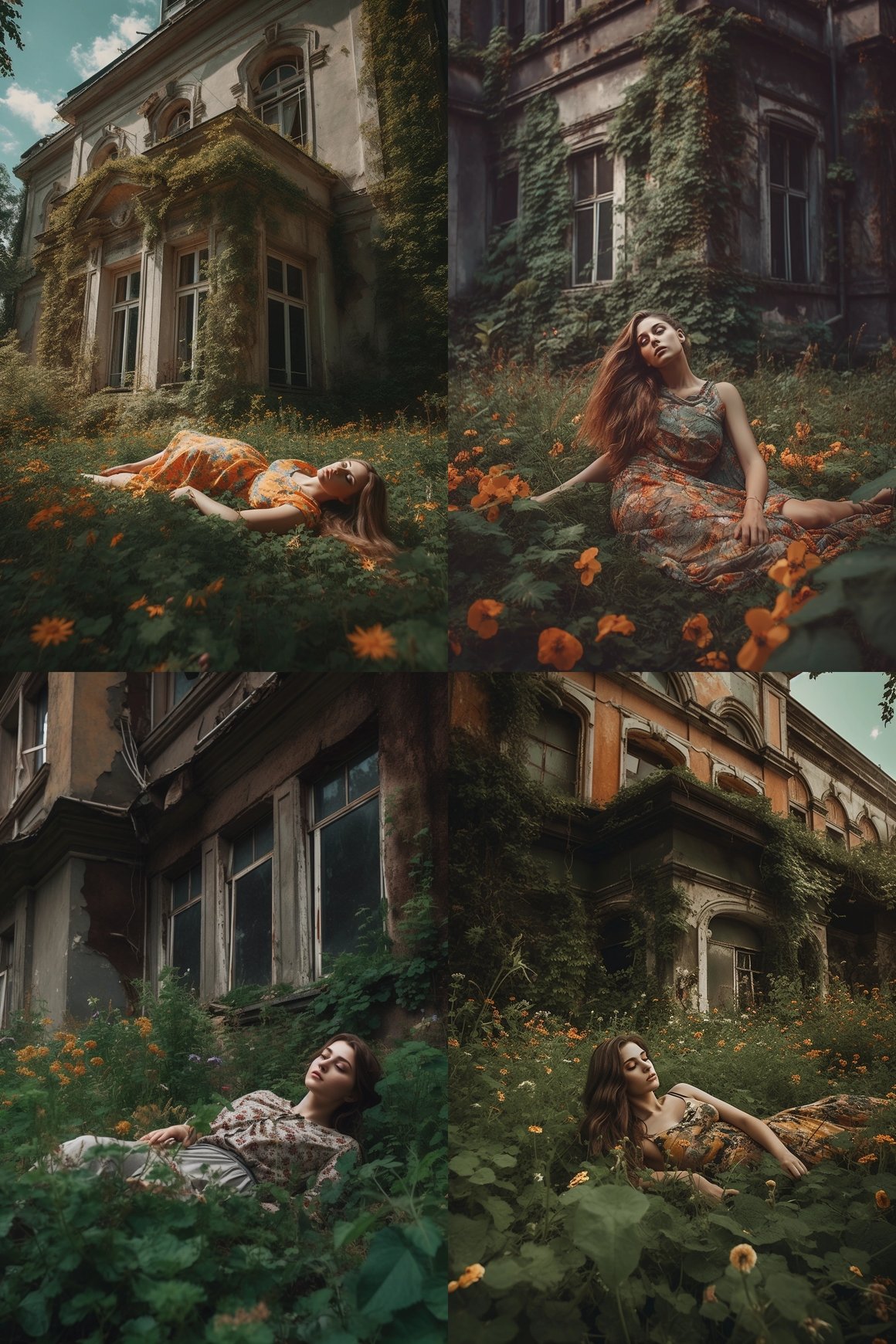 Summer Maternity Bliss Amidst Forgotten Soviet Ruins