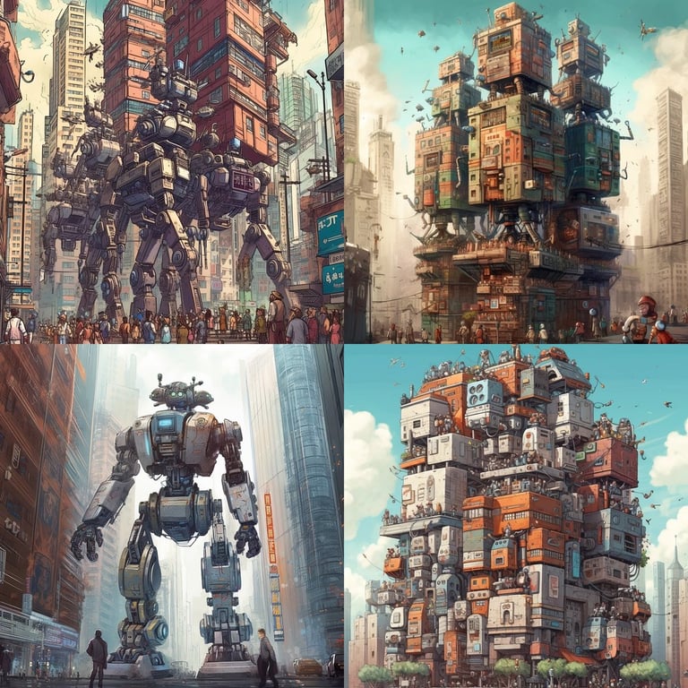 High-Rise Robotics: Construction Midway Prompt | NeoPrompt