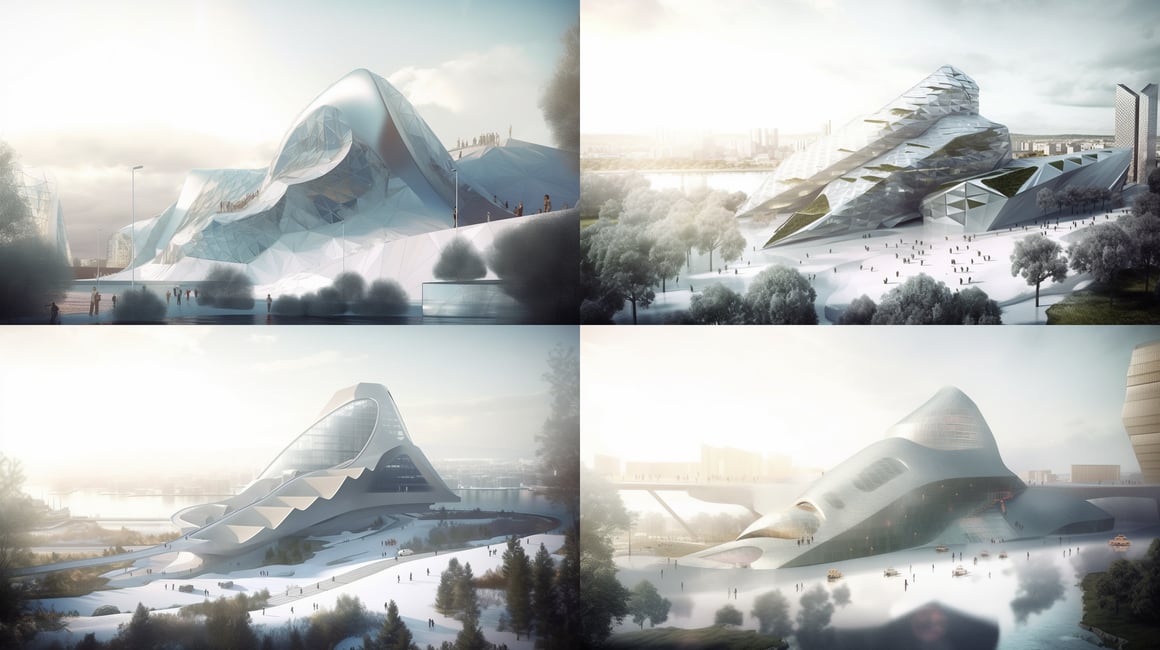 Retro-Futuristic Journey through Bjarke Ingels' Metamorphic Exhibition Centre