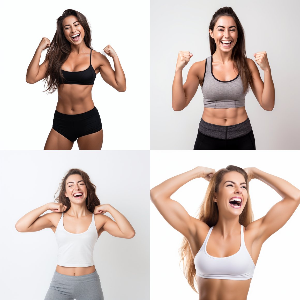 Happy Woman Achieving Goals - V5