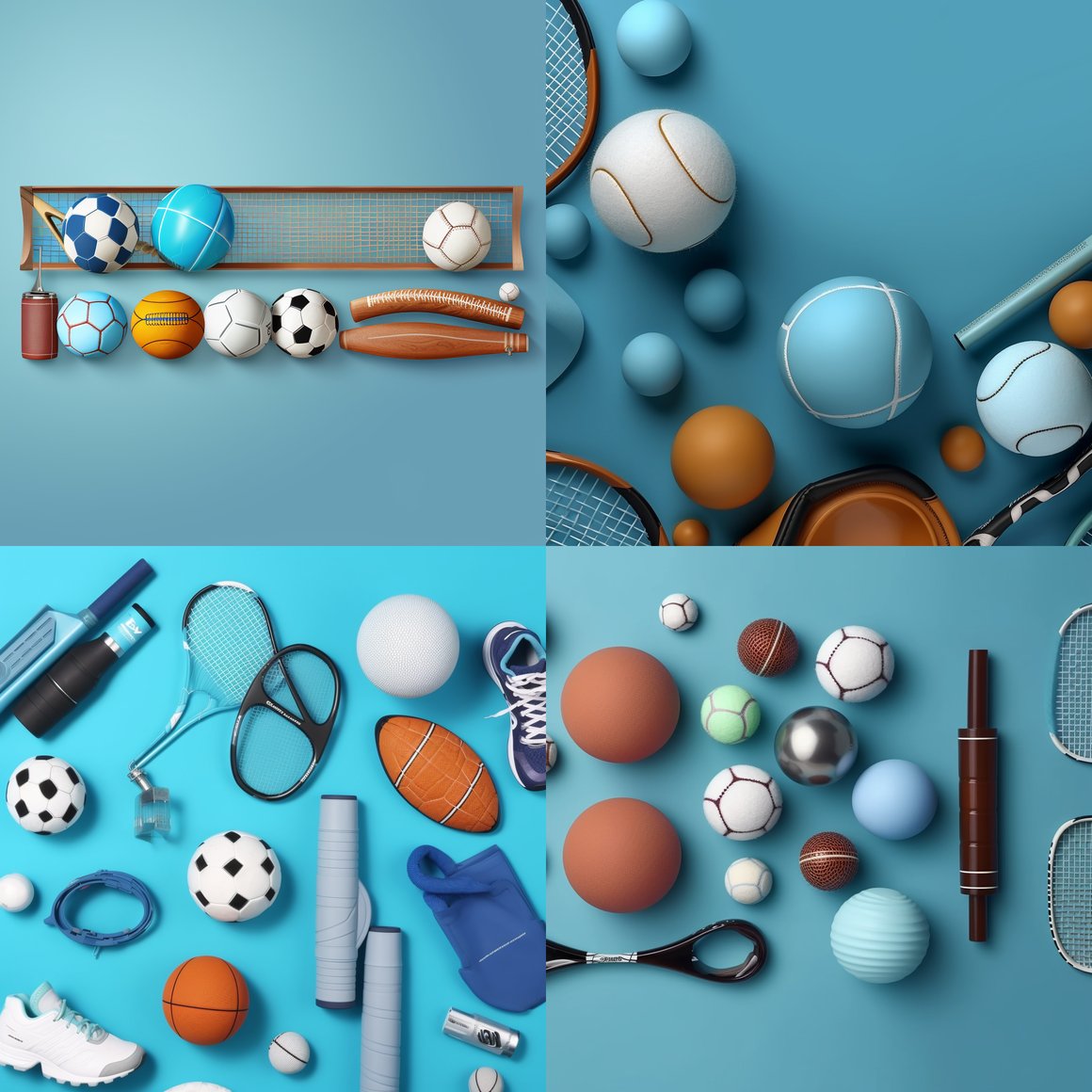 Mid-Trip Sports Equipment Ad Version 5.1 in Azure and Brown