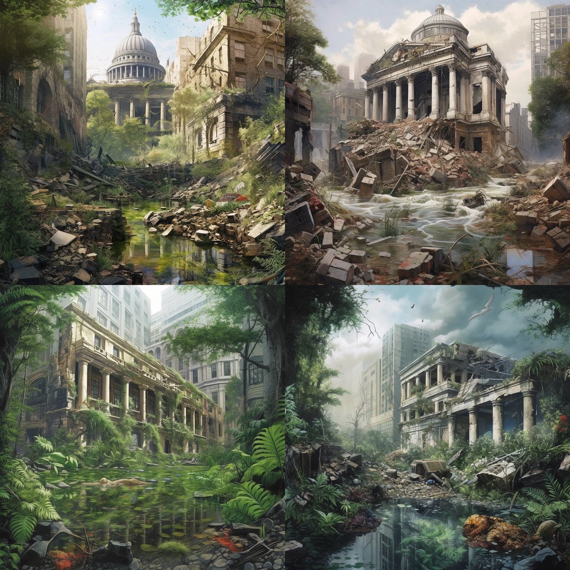 Submerged Metropolis: London's Future Ruins in the Jungle