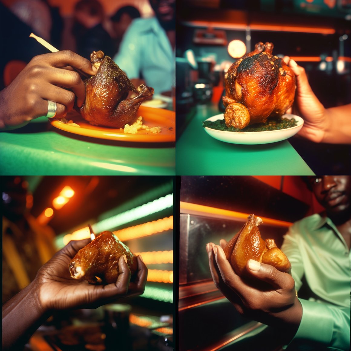 Retro Nigerian Feast: Kodak Memories of a 70s Disco Diner