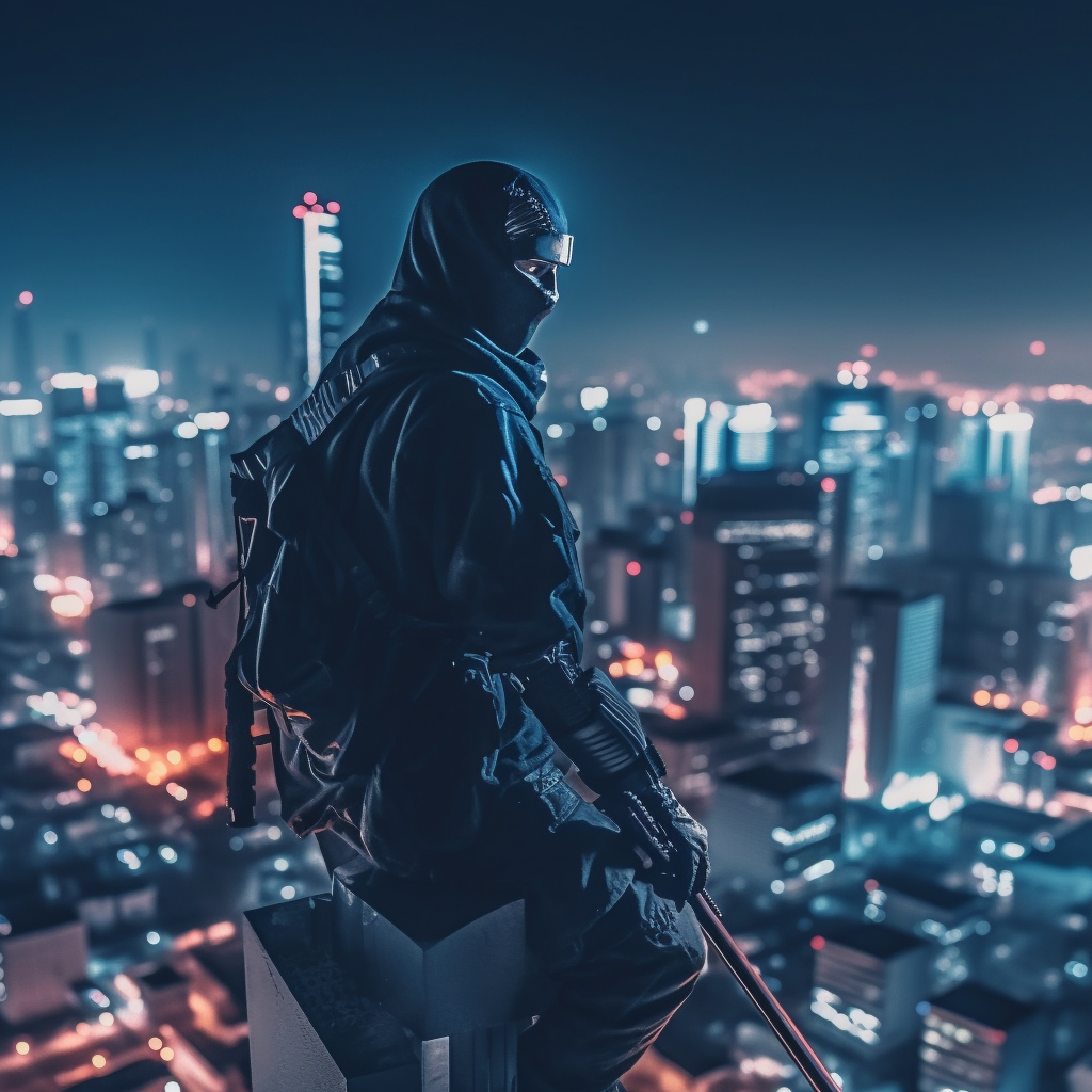 Neon Samurai: Tokyo Skyscraper Showdown