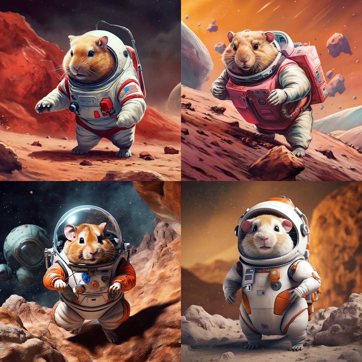Hamster's Interstellar Adventure: A Martian Exploration