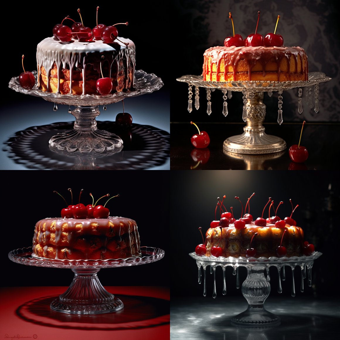 A Surreal Photorealistic Study of a Retro Pineapple Upside-Down Cake