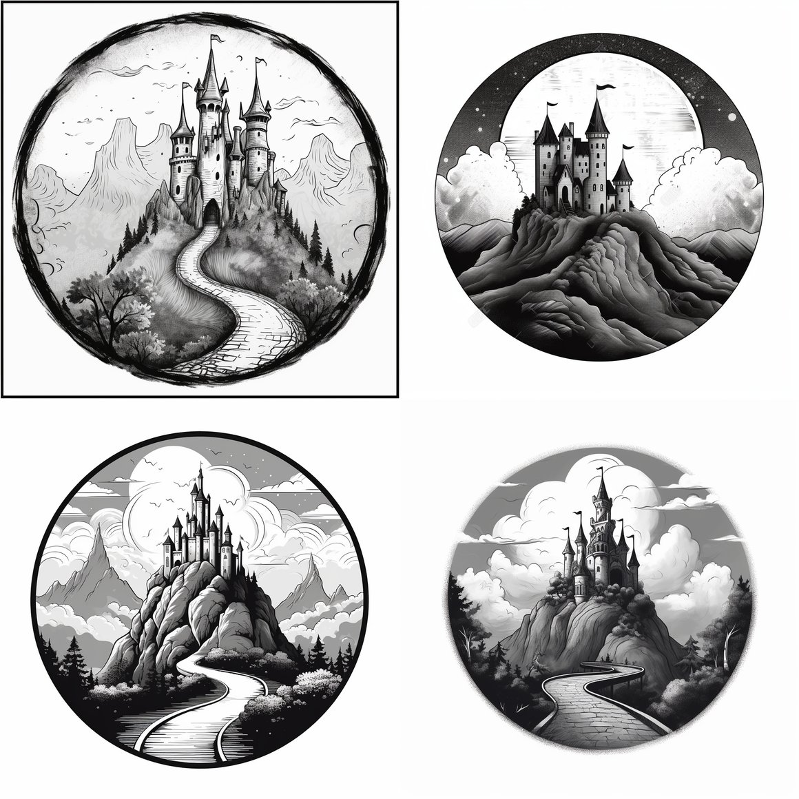 Halfway to the Hilltop Castle: A Charcoal Sketch Animation