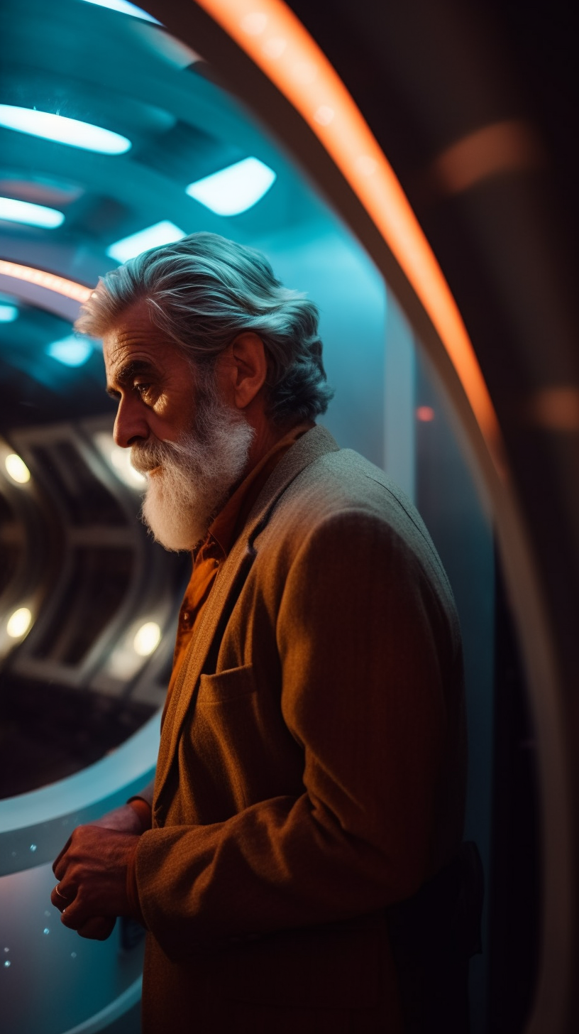 Retro-futuristic Spaceship Voyage - A Vintage Candid