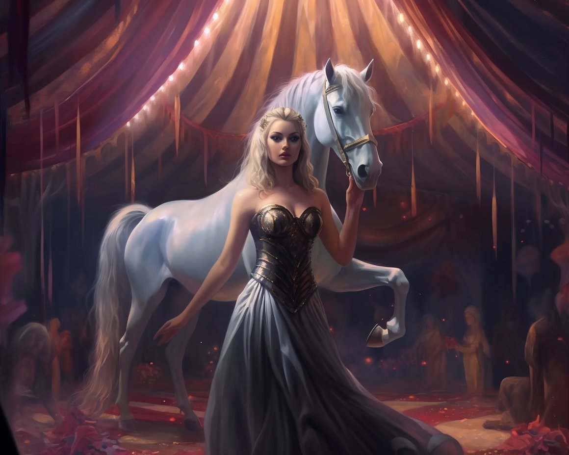 Midnight Enchantress: A Magical Unicorn Circus Odyssey