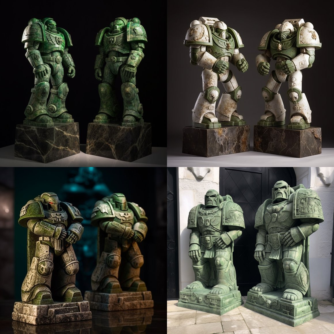 Retro Futurism: Warhammer 40k Marine Monuments Trek