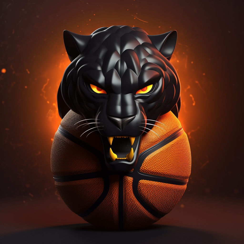 NBA-inspired 3D Logo Design for International Basketball Team