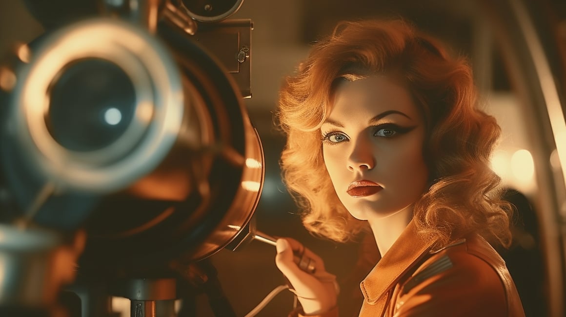 Retro Futuristic Mechanic Woman: A Mid-Journey Snapshot